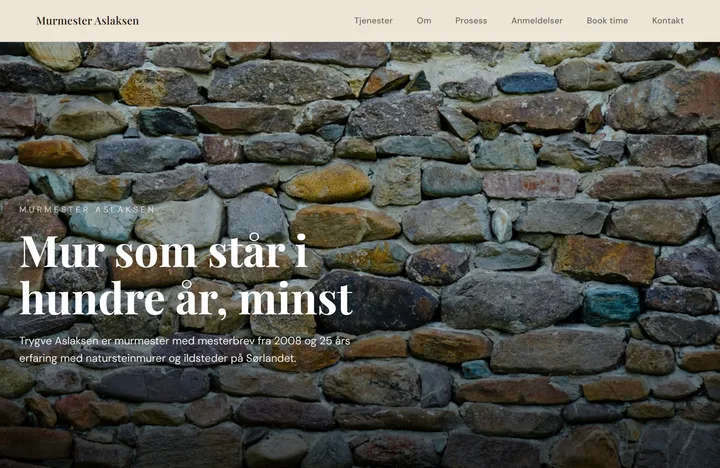 Eksempelside for murer